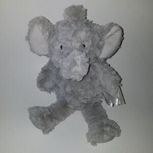NWT Peanut Shell Elephant Plush Gray Lovey Baby Toy Gift 12" Stuffed Animal